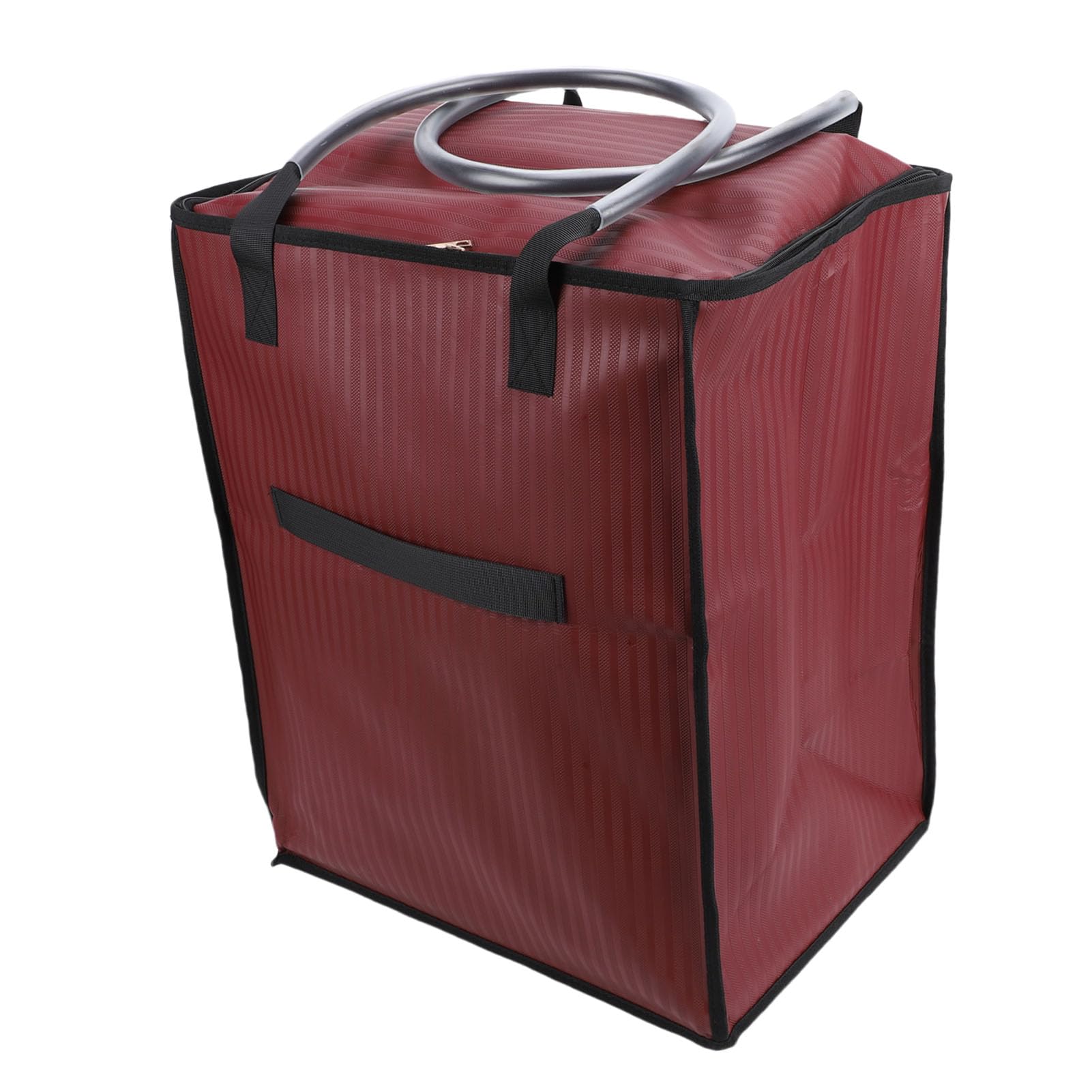Jeffergarden Torba na Zakupy Wielokrotnego Użytku na Kółkach, Wodoodporna, Lekka Torba Kółkach o Dużej Pojemności do Zakupów Spożywczych i Przeprowadzek (WINE RED)