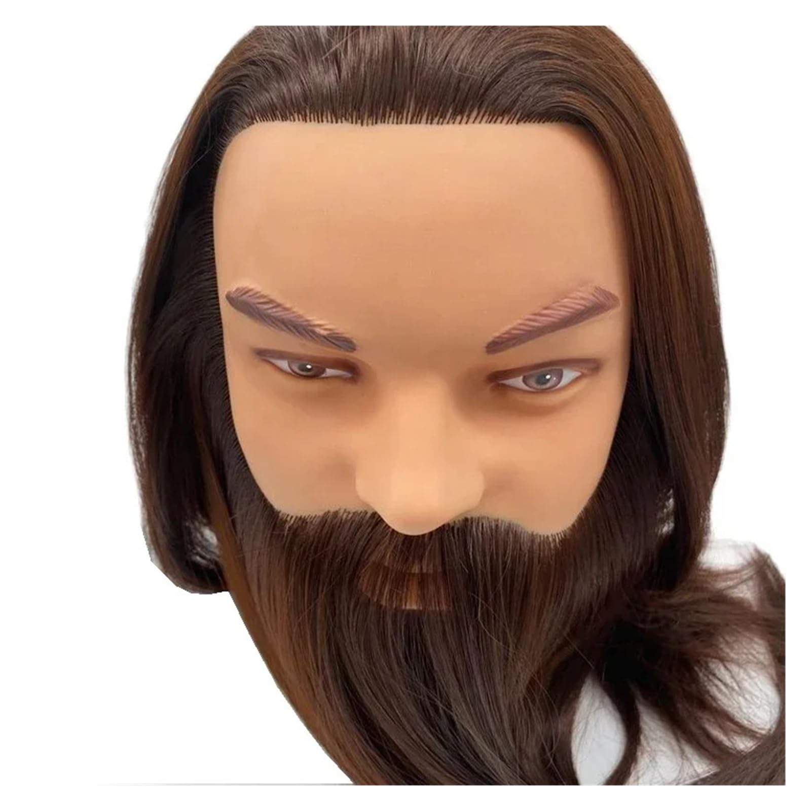 16" männlicher Schaufensterpuppenkopf mit Kunsthaar | For die Praxis, Friseur, Kosmetik, Ausbildung, Puppenkopf for Haarstyling