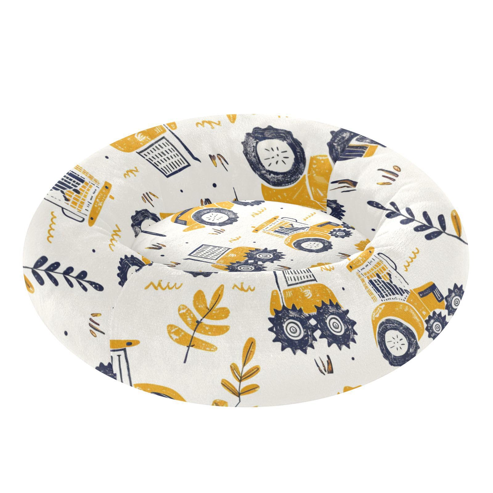 Lit pour chat et chat de taille moyenne ergonomique motif tracteur