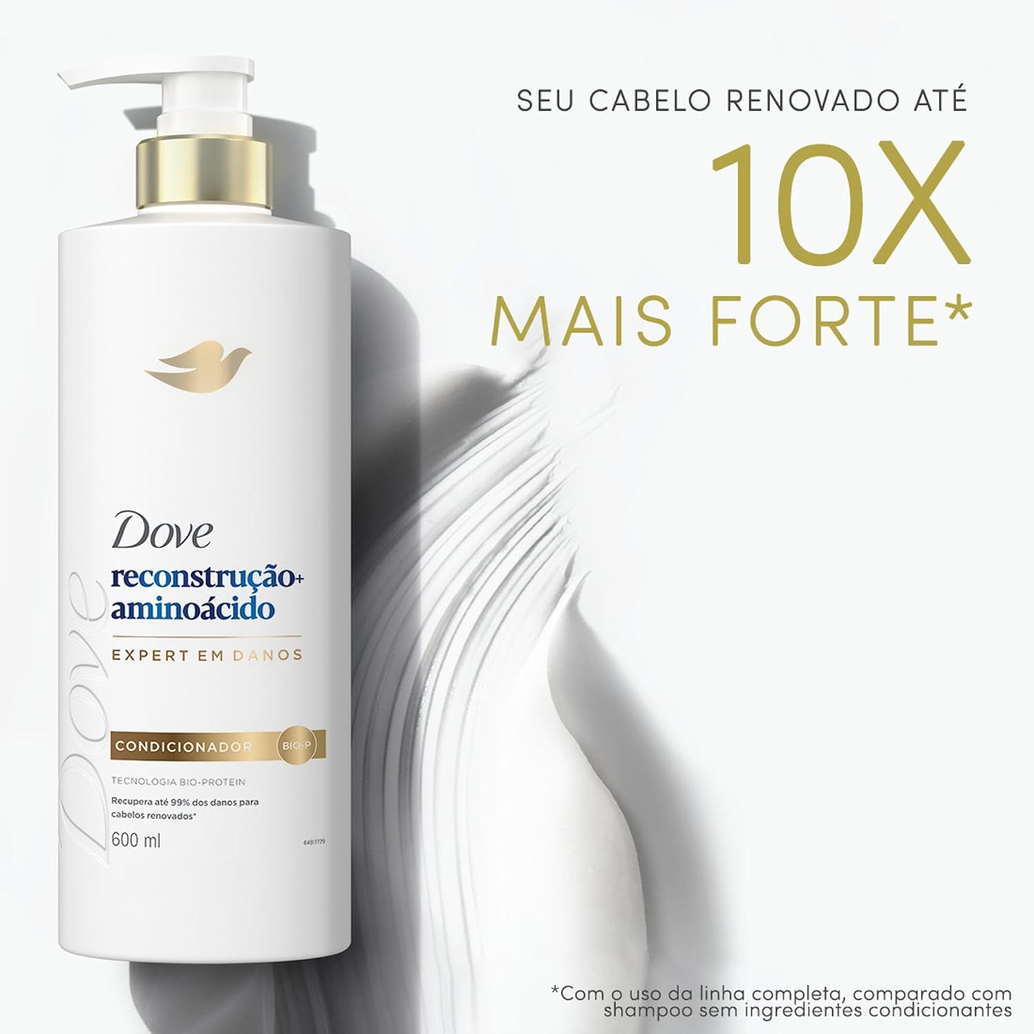 Dove Condicionador Reconstrução + Aminoácido 600ml Pump