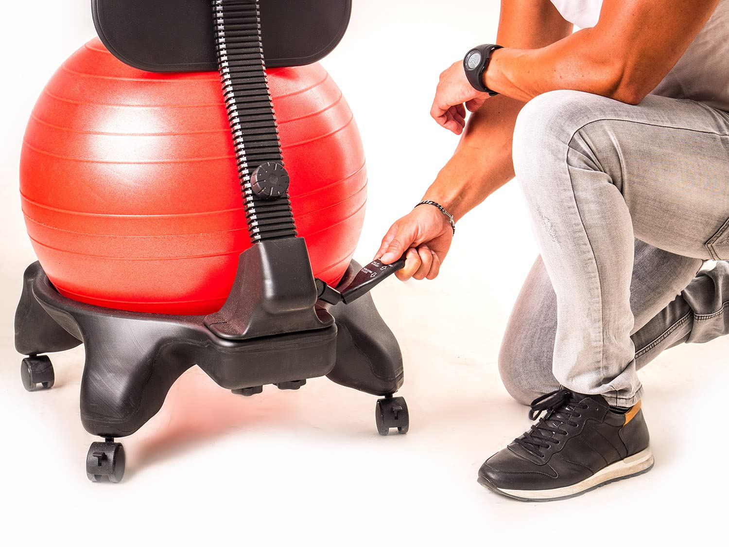 Kikka Active Chair Plus Chaise ergonomique avec balle gonflable, violet