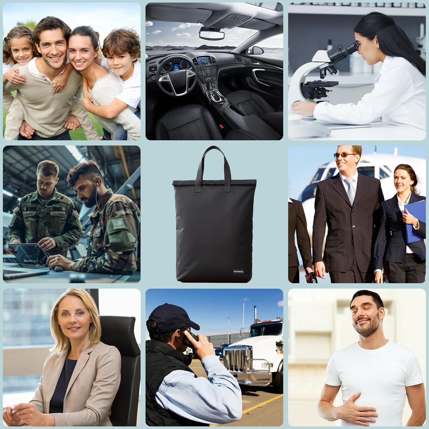 Faraday Bag for Electronics 5G/Bluetooth/WiFi/GPS Signal Blocking, Anti-Tracking Faraday Cage with Handle, EMP Protection Bag for Laptops, Tablets, Phones, Car Keys (15.5X10inch) - Image 7