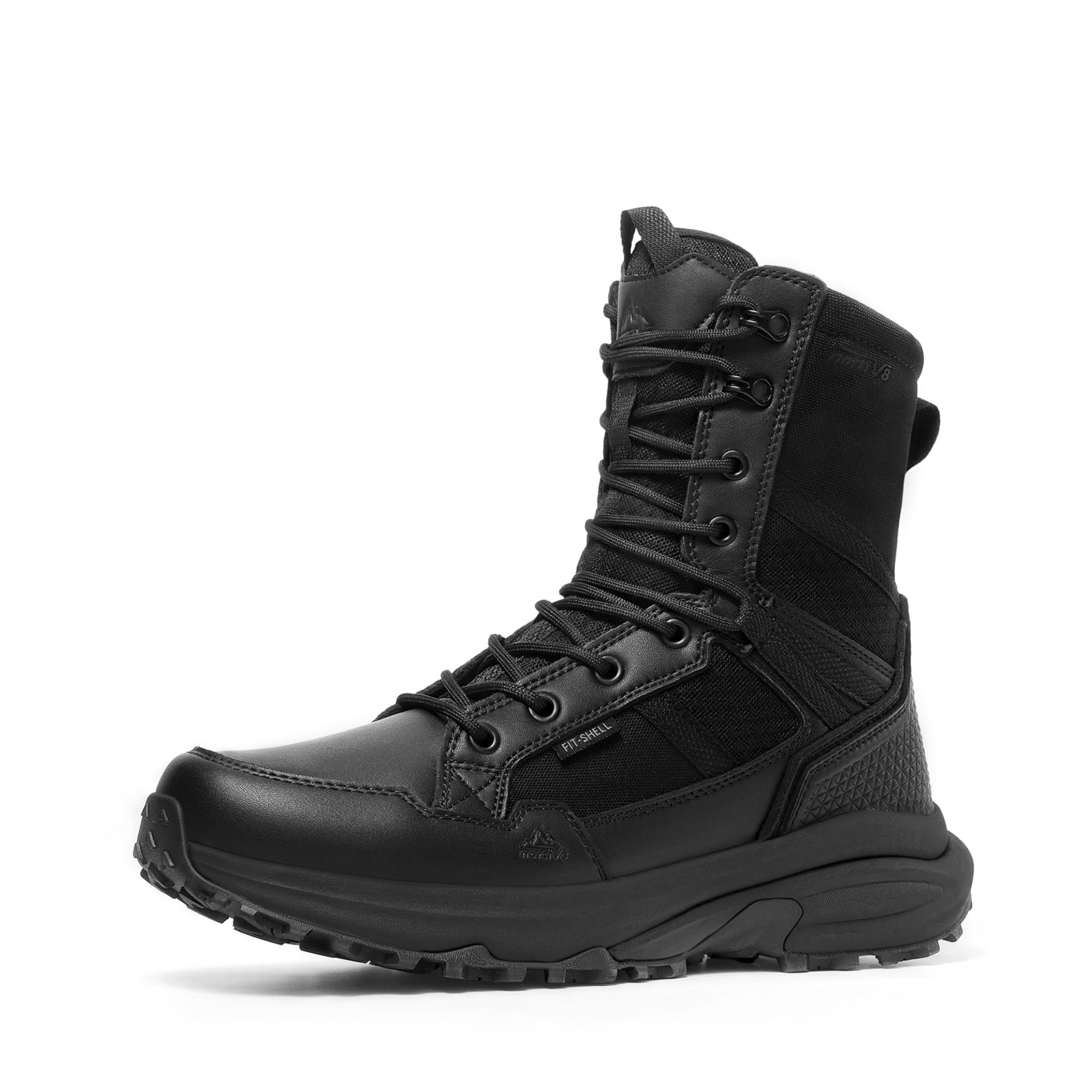 NORTIV 8 Men's Breathable Tactical Work Boots Zipper