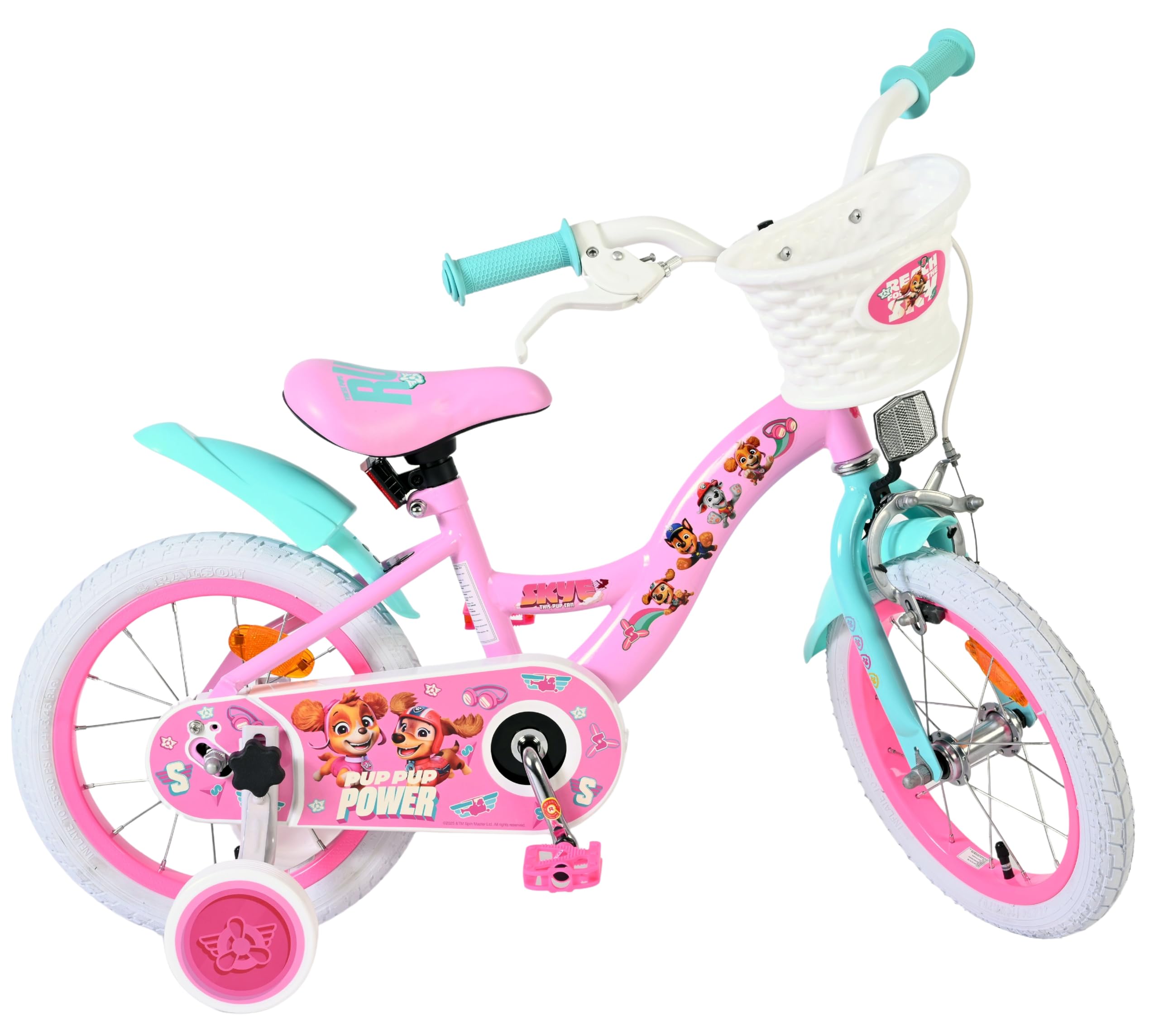 Paw Patrol Bicicletta per bambini – Bambina – 14 pollici – Rosa