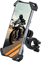 Vista 1 de Soporte de teléfono para motocicleta, soporte universal para manillar de motocicleta, abrazadera de teléfono celular para iPhoneGalaxy de 4.72 a