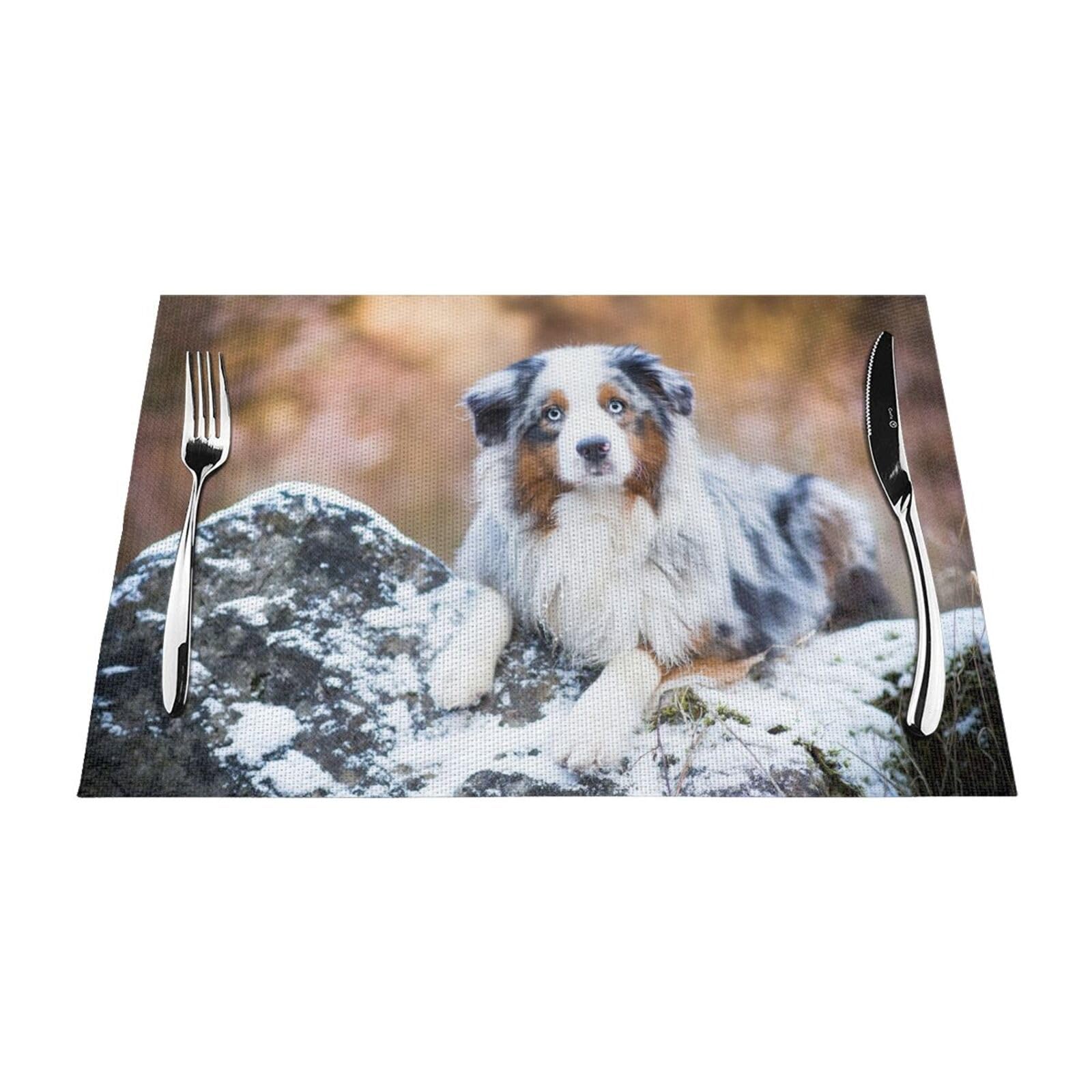 Set de table Berger Australien lavable lot de 6 napperons PVC résistant