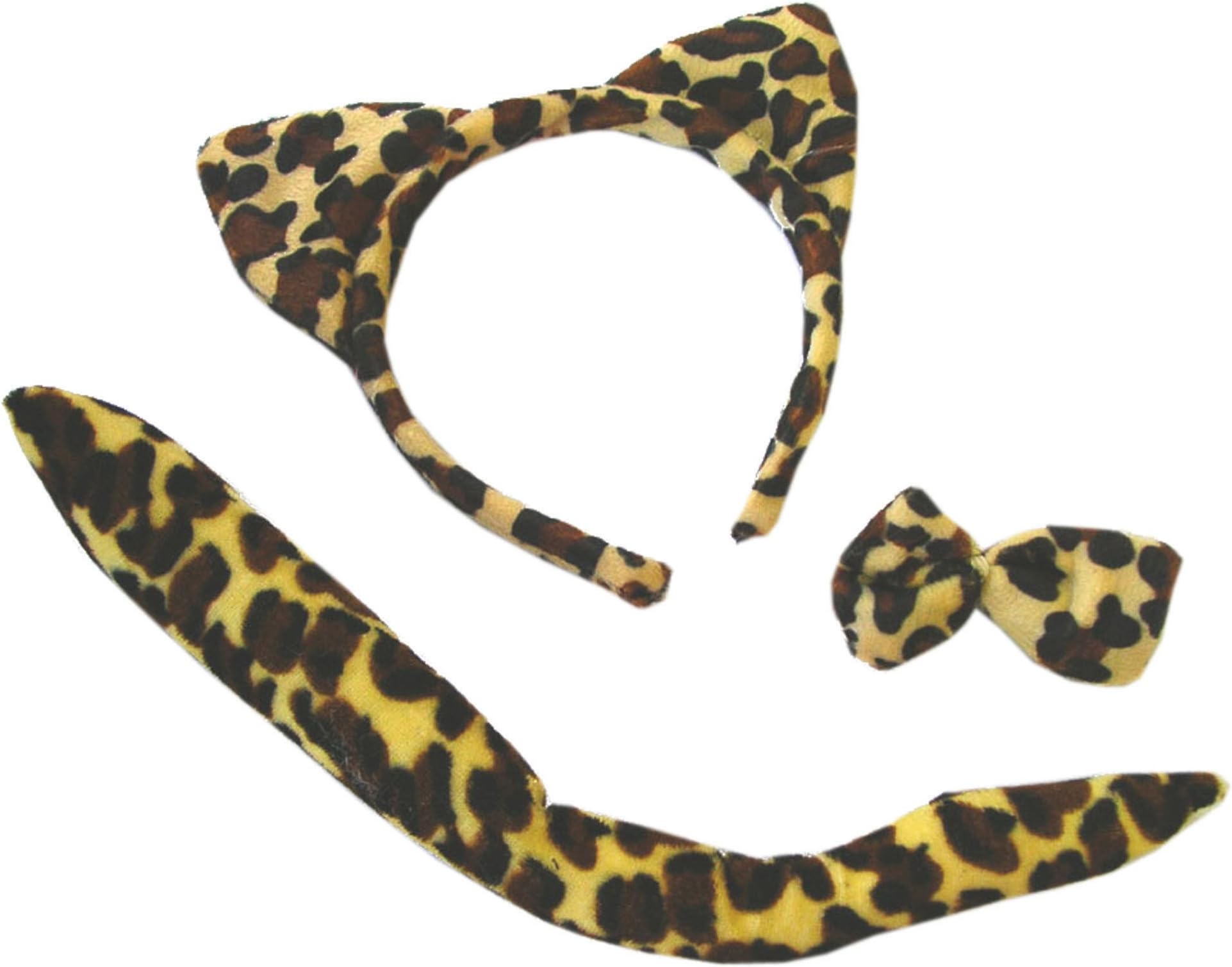 Disguise Set sexi Leopard headband and tail papillon