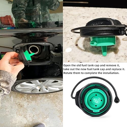 Miniatura 5 de Tapa interior del depósito de combustible, cubierta de sellado para tanque de gasolina automotriz compatible con vehículos Volkswagen, vehículos