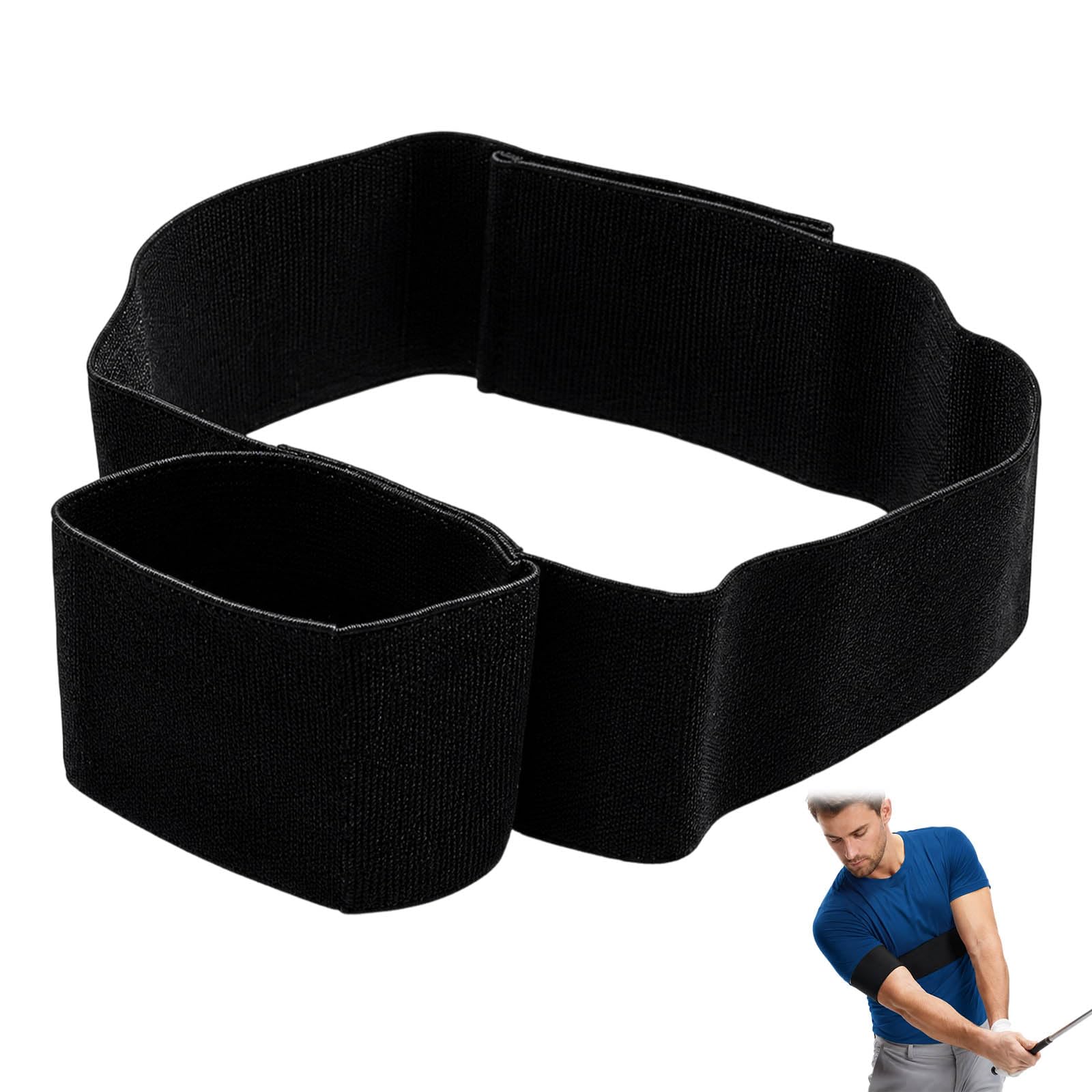 QhgPnt 1PC Golf Swing Training Aid, Swing Sync Golf Trainer for Indoor Outdoor Practice, Golf Training Aids for Beginners and Intermediate Golfers, Improve Swing Stability and Posture