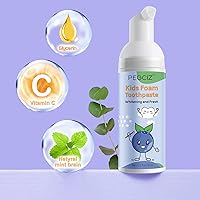 Vista 7 de Foam Toothpaste Kids, Kids Mouthwash with Fruit Flavor - Toddler Toothpaste Age for Children,360ºCare Natural Anti-Cavity Formulas with Fluoride for