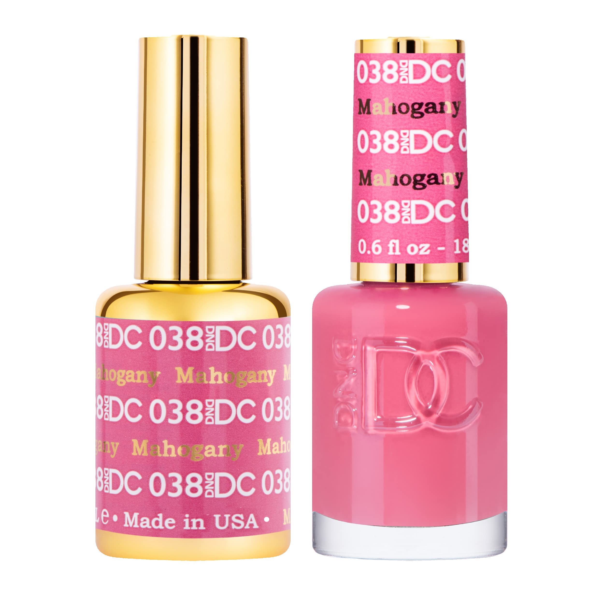 DND DC Gel Polish Set Red Collection UV LED GelPolish and Air Dry Nail Lacquer Matching Chip-Free Polish