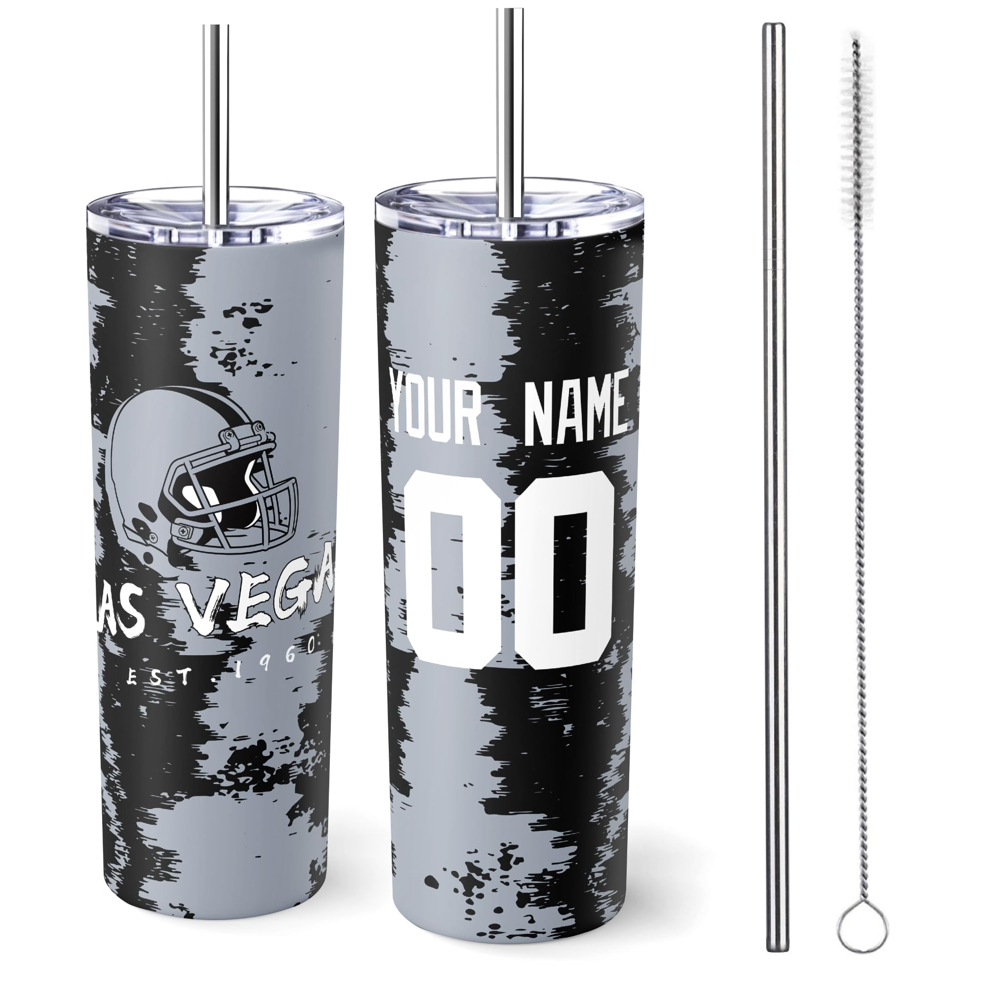 ANTKING Las Vegas Tumbler 20oz Travel Mug Custom Name Number Gift