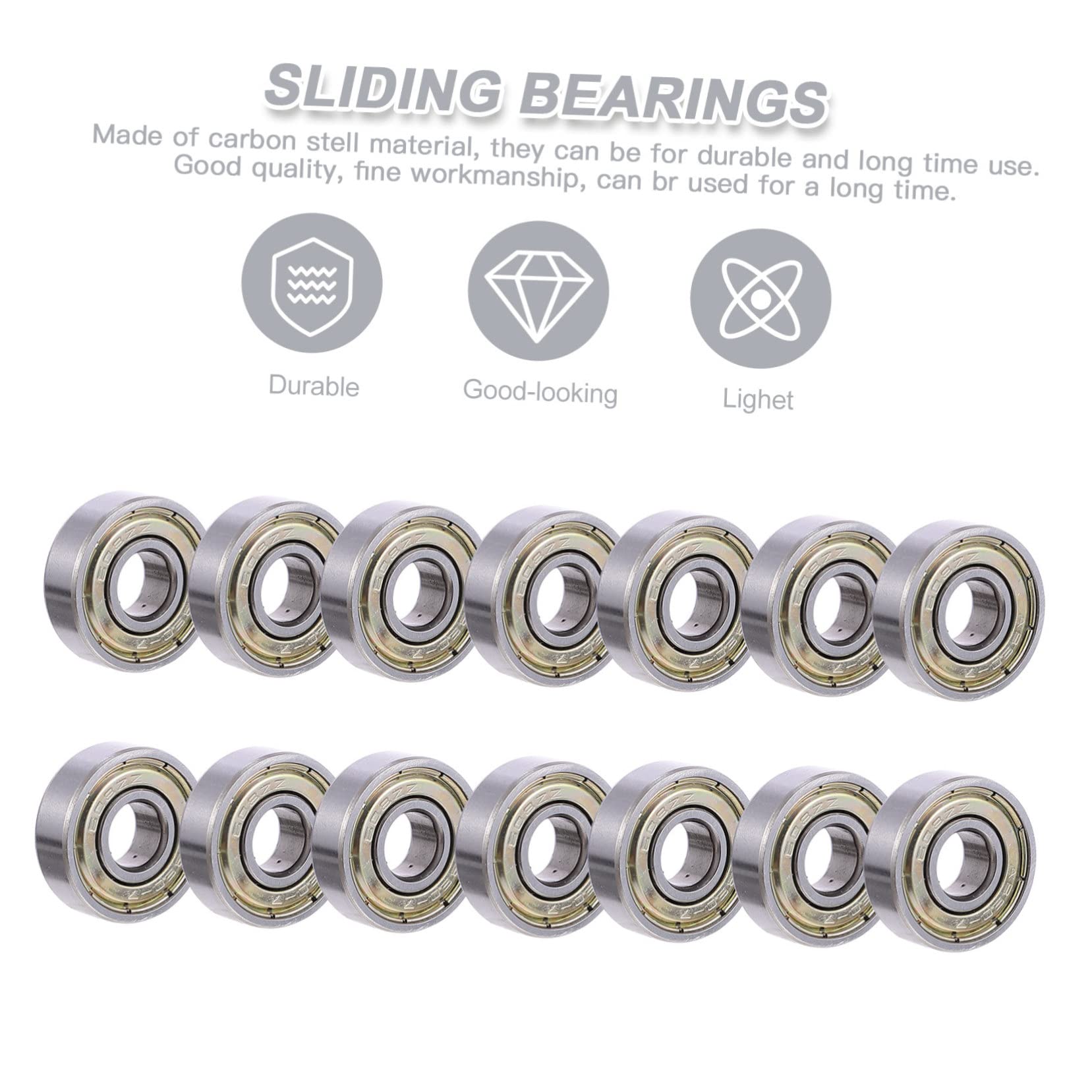 Rodamientos Plata para Línea Inoxidable en Patines 32 Acero Piezas