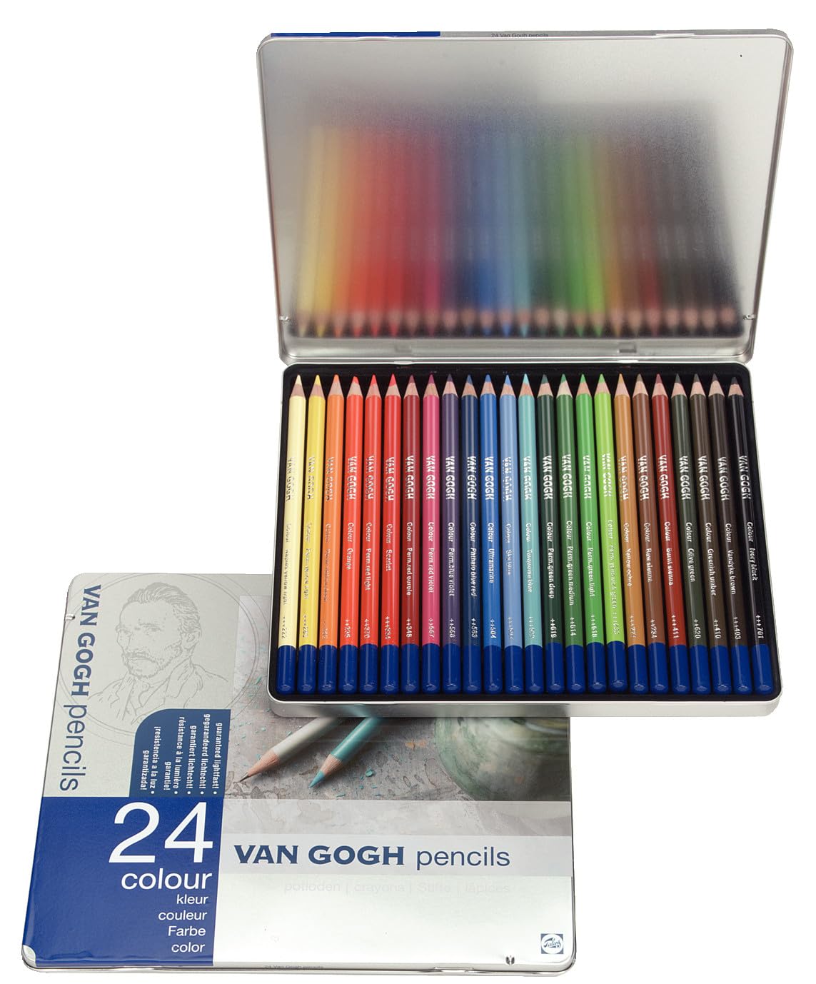 Kredki Talens Van Gogh zestaw 24 szt. w metalowym etui