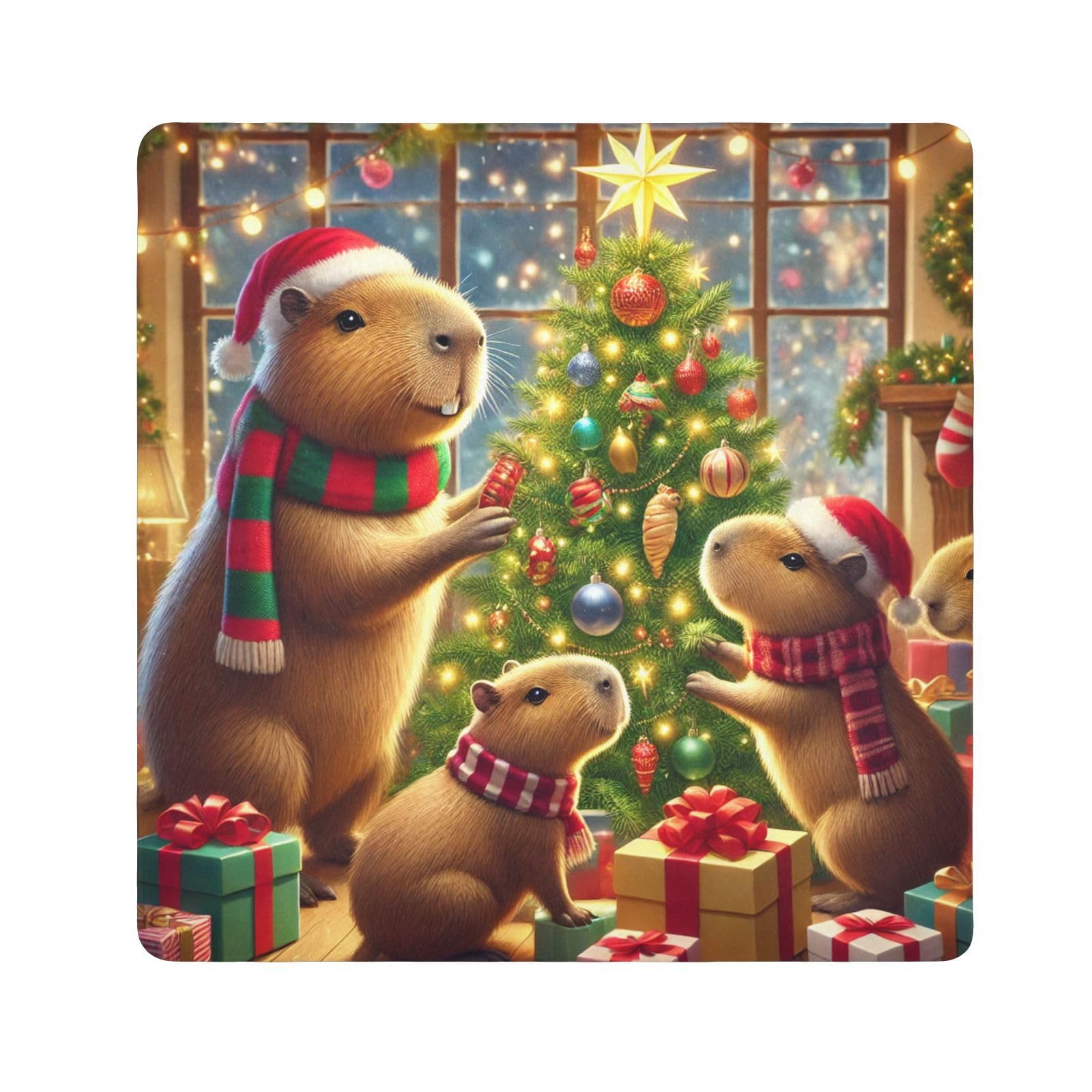 Joko Ivery Capybara Family Christmas Protective Wrap 13.8