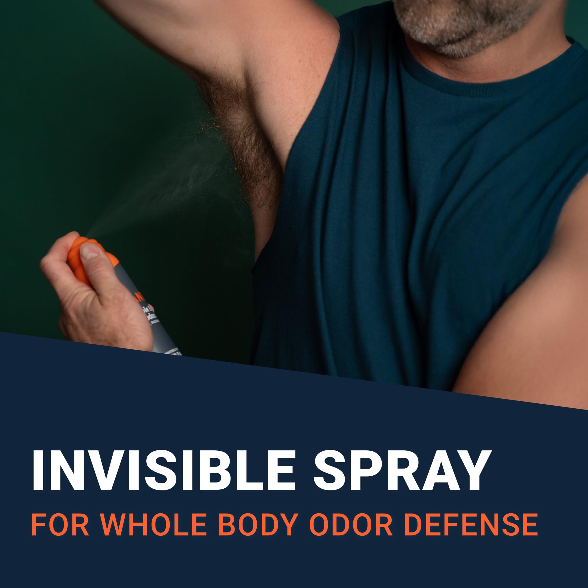 Mando Whole Body Deodorant Spray for Men, 72-Hour Odor Control, 2 Pack