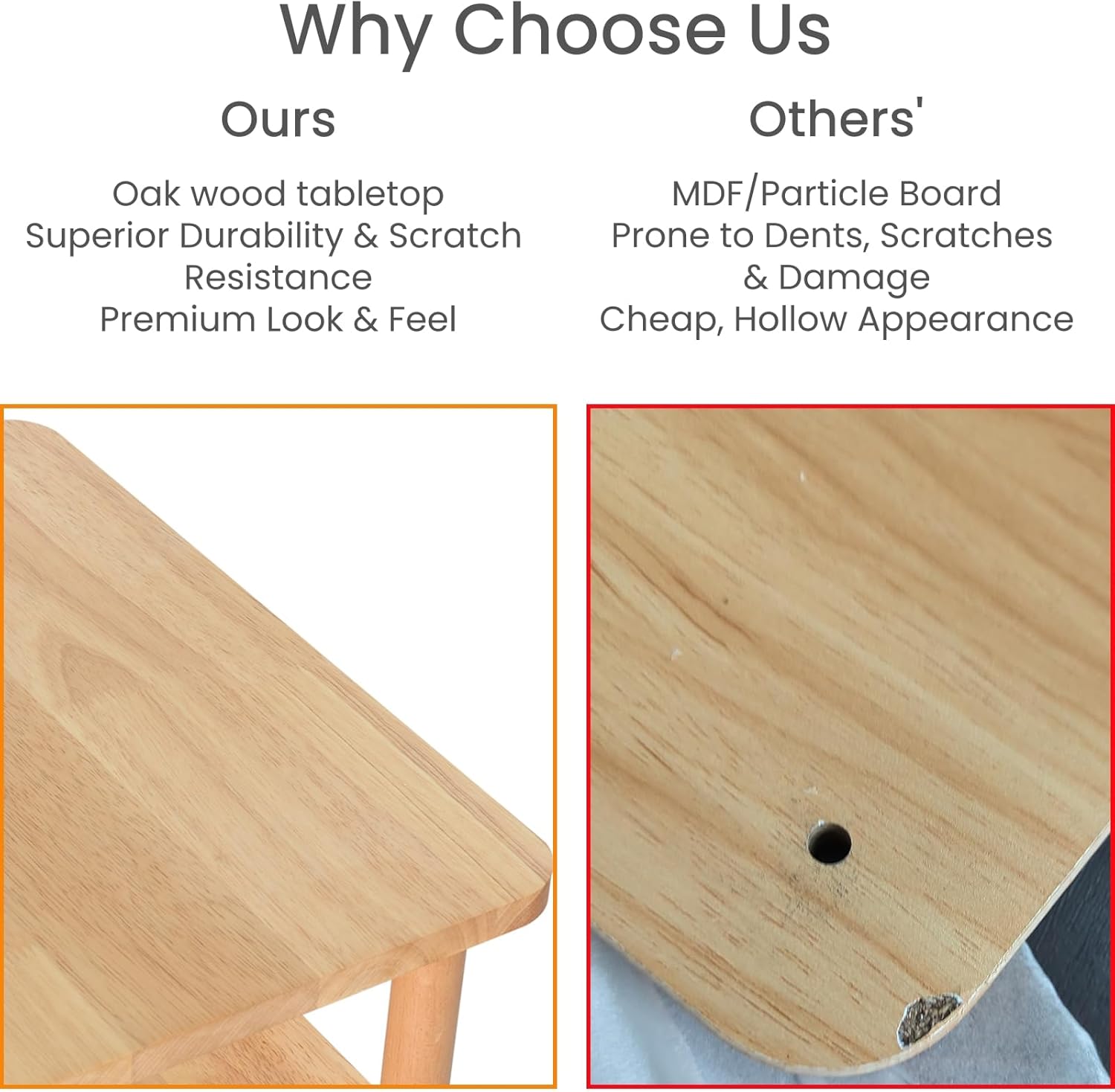 LUCKNOCK Solid Wood Side Table, Small Vintage End Table, Narrow Couch Side Table with Storage, Skinny Nightstand Bedside Table for Small Spaces, Bedroom, Living Room, Farmhouse, No-Tool Assembly.