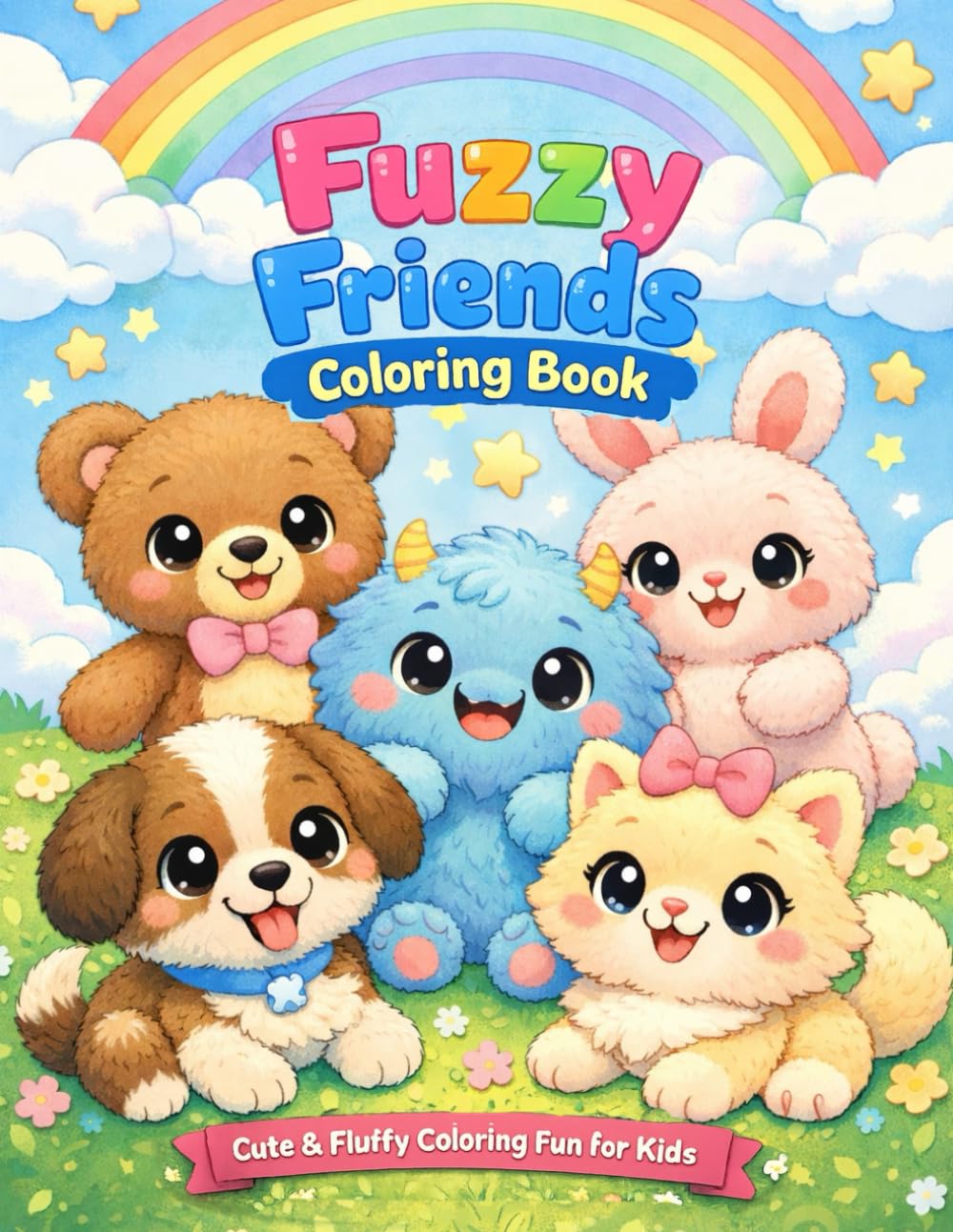 FUZZY FRIENDS COLORING BOOK