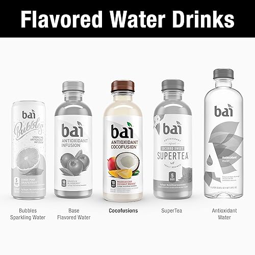 Miniatura 162 de Bai - Puna coco piña - Agua con sabor a coco y piña, bebida con infusión antioxidante, botellas de 18 onzas líquidas, paquete de 6