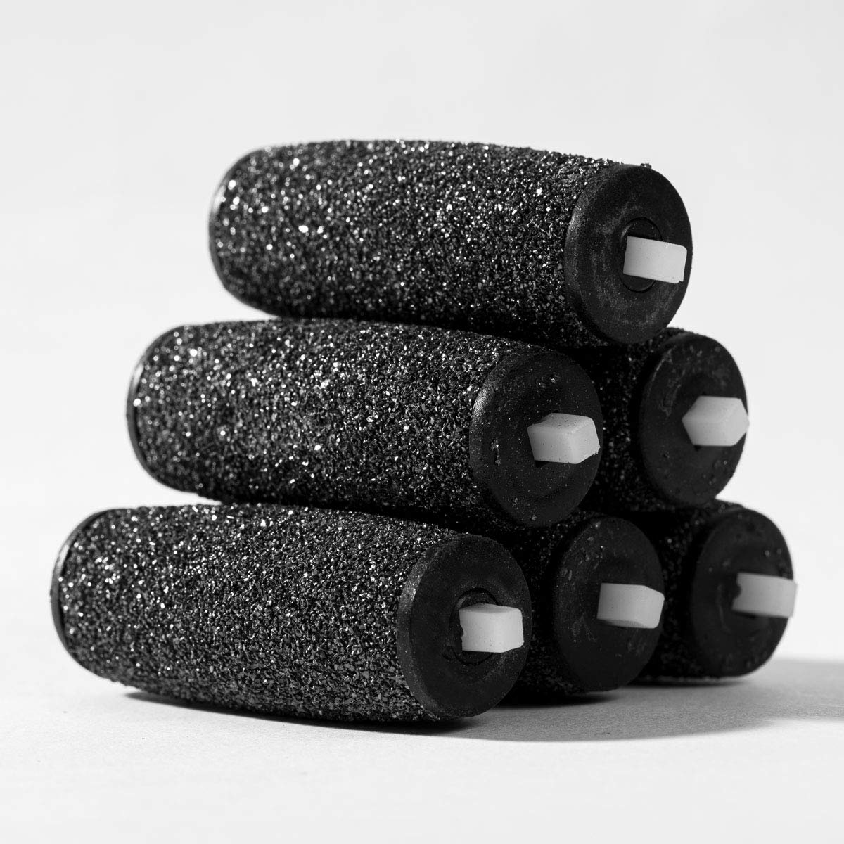 LULUKO 12Extra Coarse Refill Heads Replacement Rollers Compatible with Amope Pedi Perfect Footfile