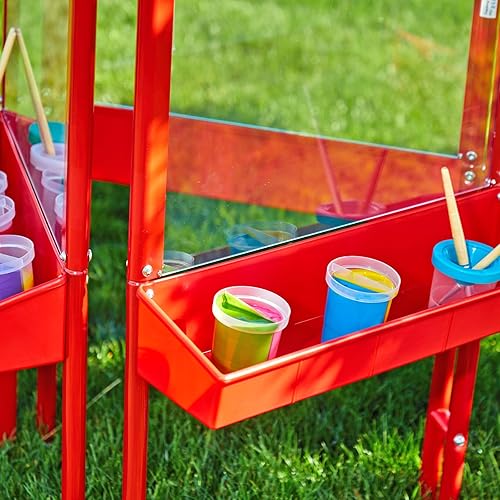 Miniatura 4 de Colorations Caballete de panel acrílico de 3 vías para interiores y exteriores dibujo caballete ajustable pintura de manualidades artes y