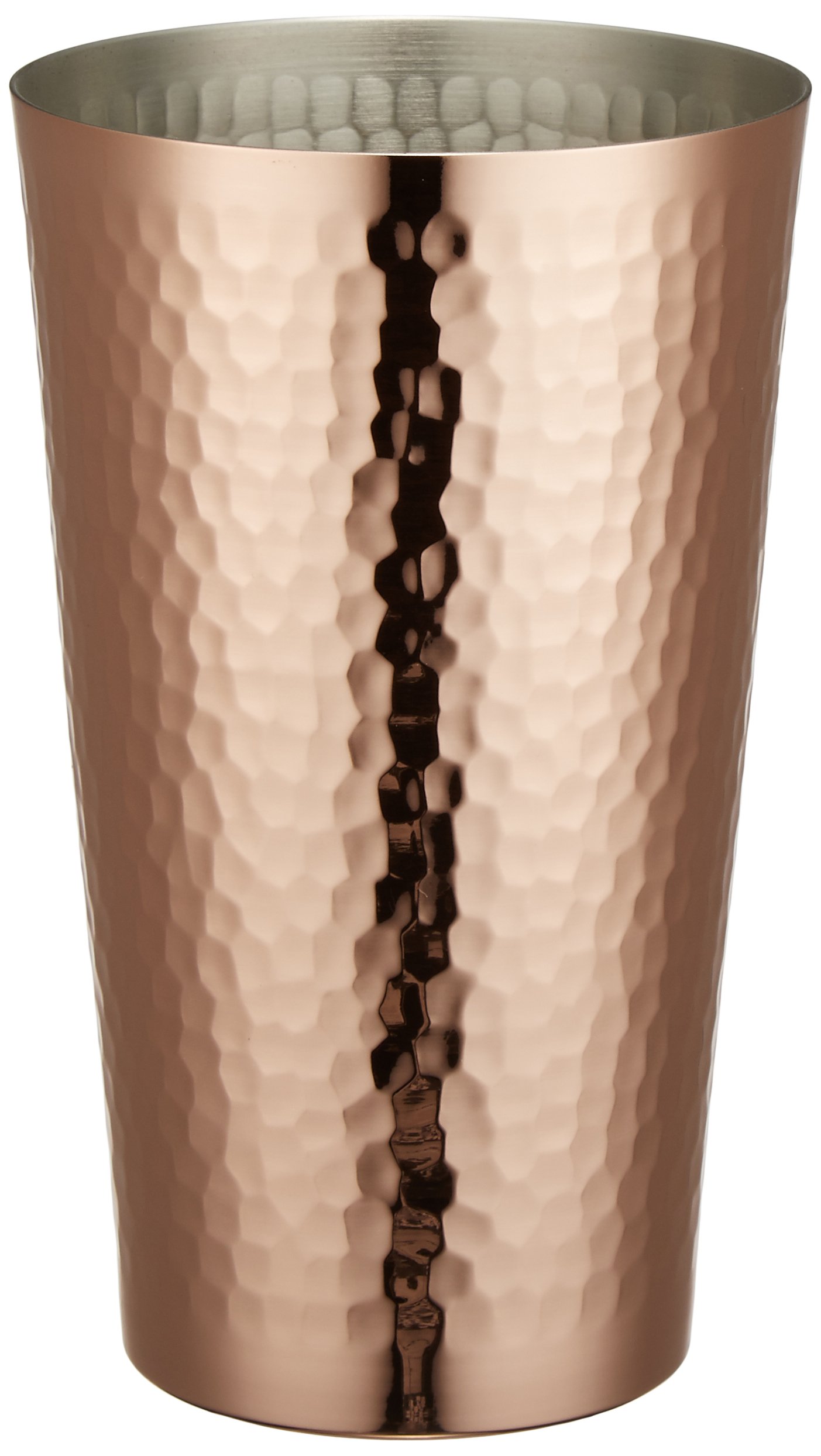 Shinko Pure Copper Hammered Tumbler 16.9oz Large Bronze Finish Made in Japan