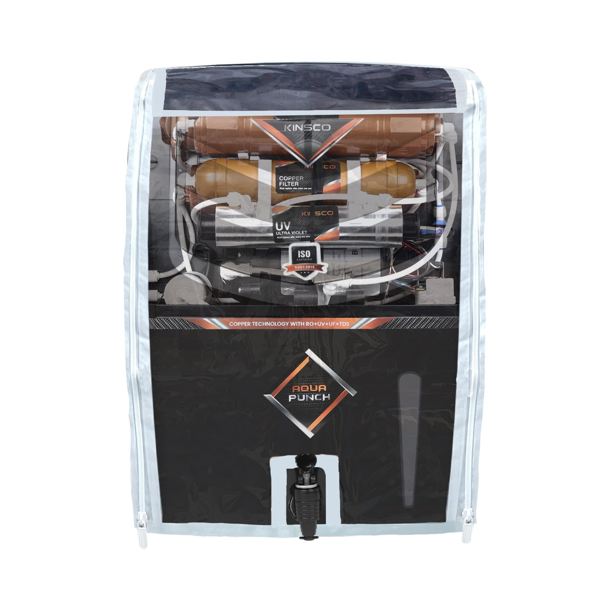 Water Purifier Cover Compatible with Kinsco Aqua Punch 15L Copper | Waterproof, Dustproof | Oil & Stain Resistant | Transparent Window | Velcro Closure-picture-46