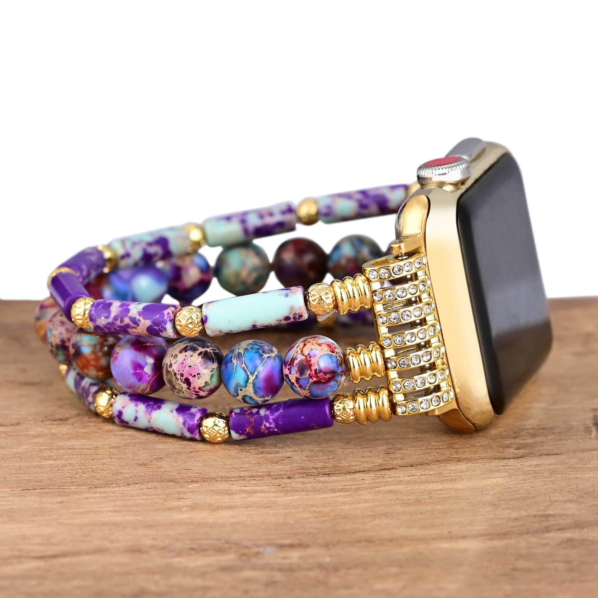 Cinturino di perle compatibile con Apple Watch 38mm 40mm 41mm 42mm 44mm 45mm 49mm per donna cinturino alla moda fatto a mano elegante cinturino carino gioielli per iWatch serie SE, A forma