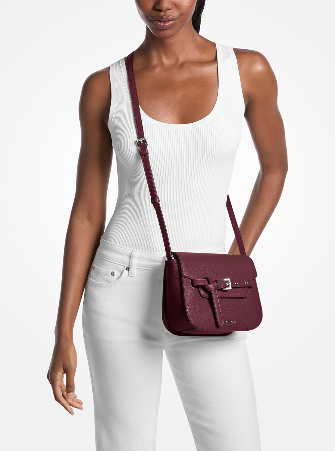 Michael Kors Emilia Small Saddle Crossbody Bag