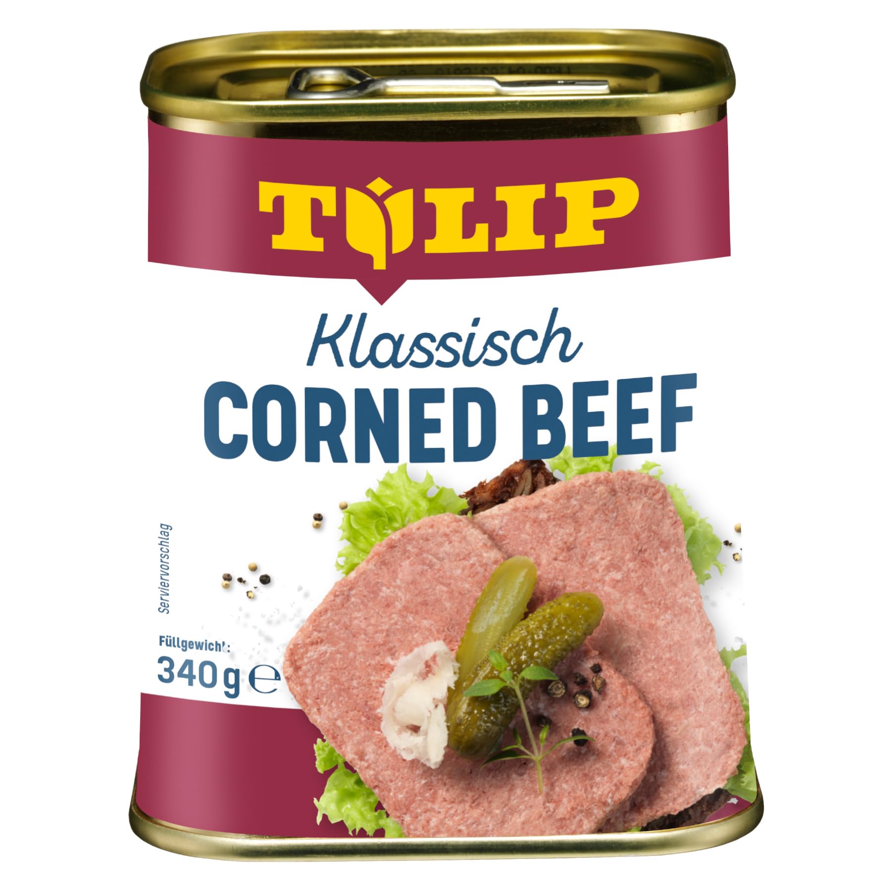 TULIP 3x Klassisches Corned Beef 340g + 3x Hähnchen-Frühstücksfleisch 340g + 3x Schweine-Frühstücksfleisch 340g | 98% Rindfleisch 86% Schweinefleisch 80% Hühnerfleisch | Konservenfleisch