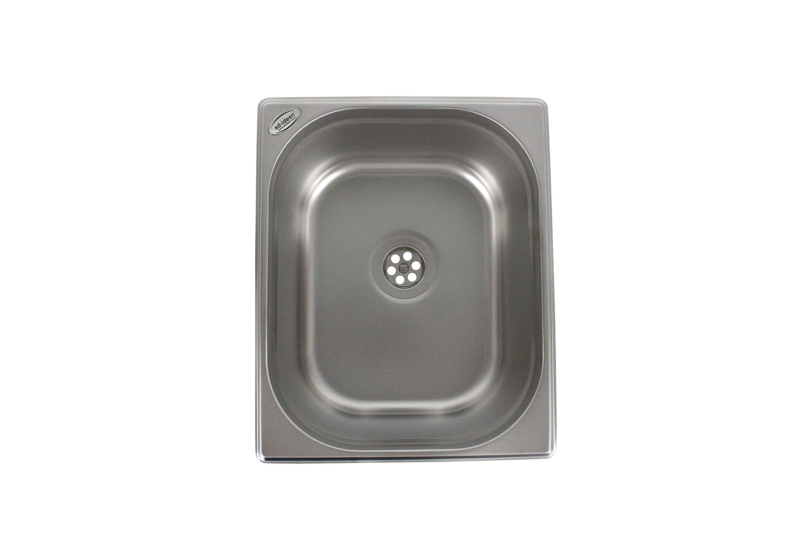 Lavandino in acciaio inox lavello da campeggio + scarico 1 1/2” 325 X 265 X 200 mm (ad-ideen)