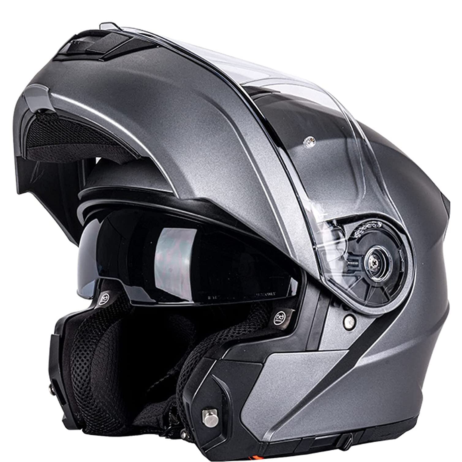 Buy Motorcycle Flip Up Helmet,DOT/ECE Approved Motorcycle Modular Full Face Helmet,HD Dual Sun