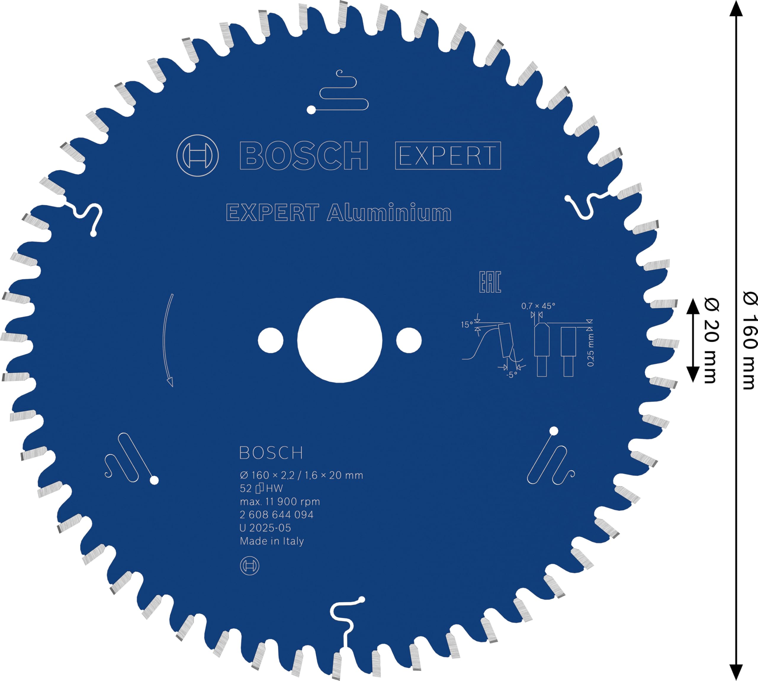 Lame De Scie Circulaire 190 X 30mm - 48 Dents - ATB Pour Scie Circulaire Portative Optiline Wood BOSCH | 2608640617