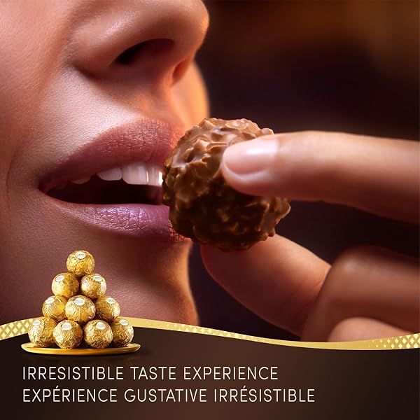 FERRERO ROCHER Fine Hazelnut Milk Chocolate; 3 Individually Wrapped Chocolates; 12 packs; 450g - 5