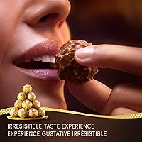 Vista 6 de FERRERO ROCHER Fine Hazelnut Milk Chocolate Gift Box, 48 Count, Ideal Hostess Gift, 600g