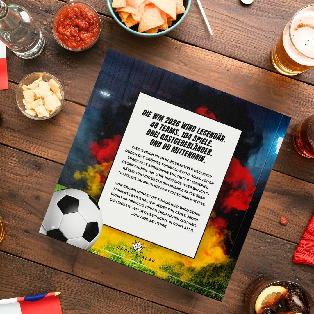 Das ultimative Buch zur Fussball WM 2026: inkl. Spielplan, Stars, Tippspiel & Fußball-Quiz - Perfektes Geschenk für Männer, Kinder ab 12 & alle Fußball-Fans