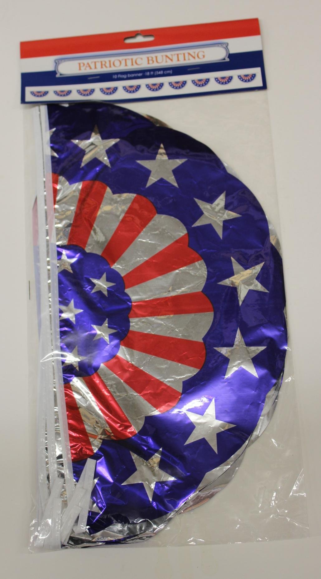 Plastic Patriotic Flag Banners & Buntings