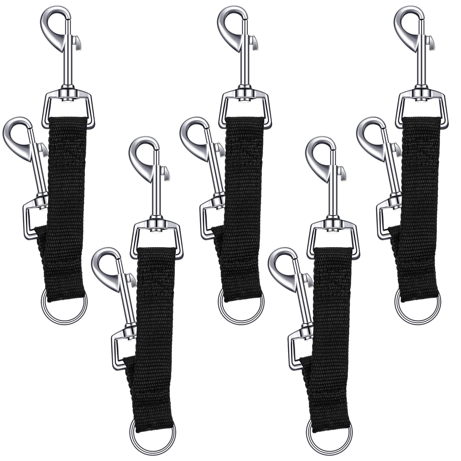 Clips tressés pour collier de chien double extrémité en nylon