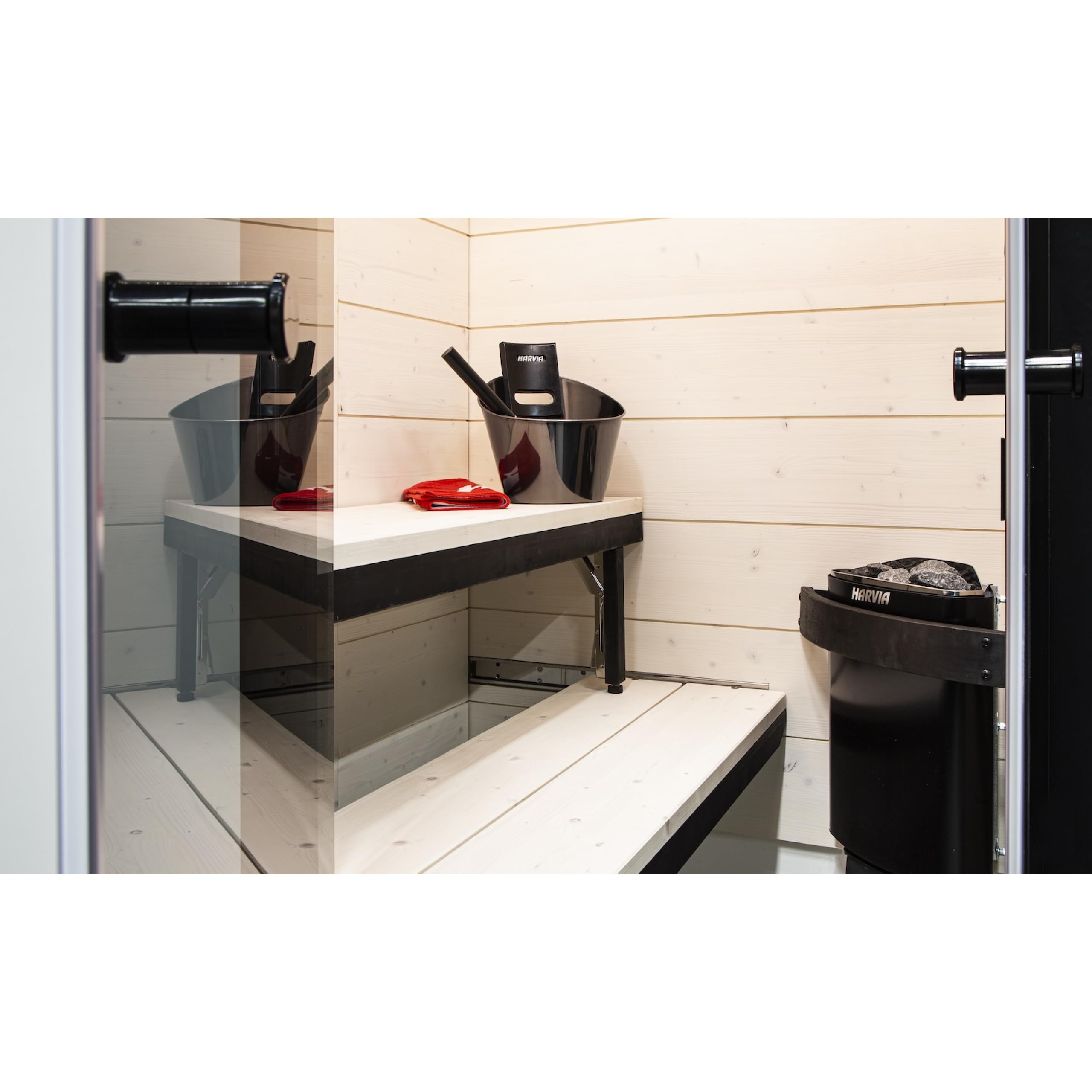 Harvia Delta D36E - Horno de sauna (3,6 kW, finlandés, calefactor para sauna, color negro