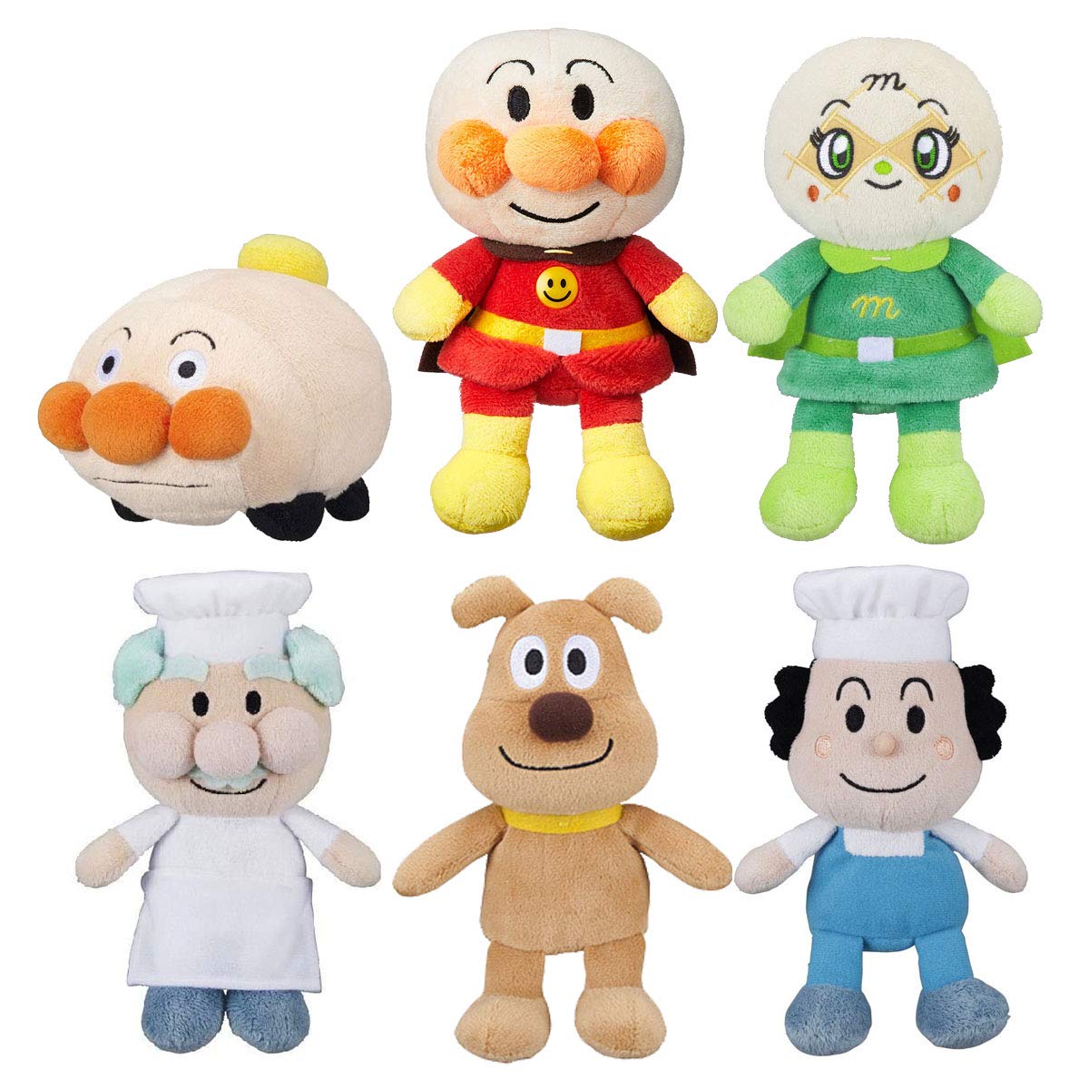 Amazon.co.jp: アンパンマン プリちぃビーンズS Plus 6体 ぬいぐるみ 