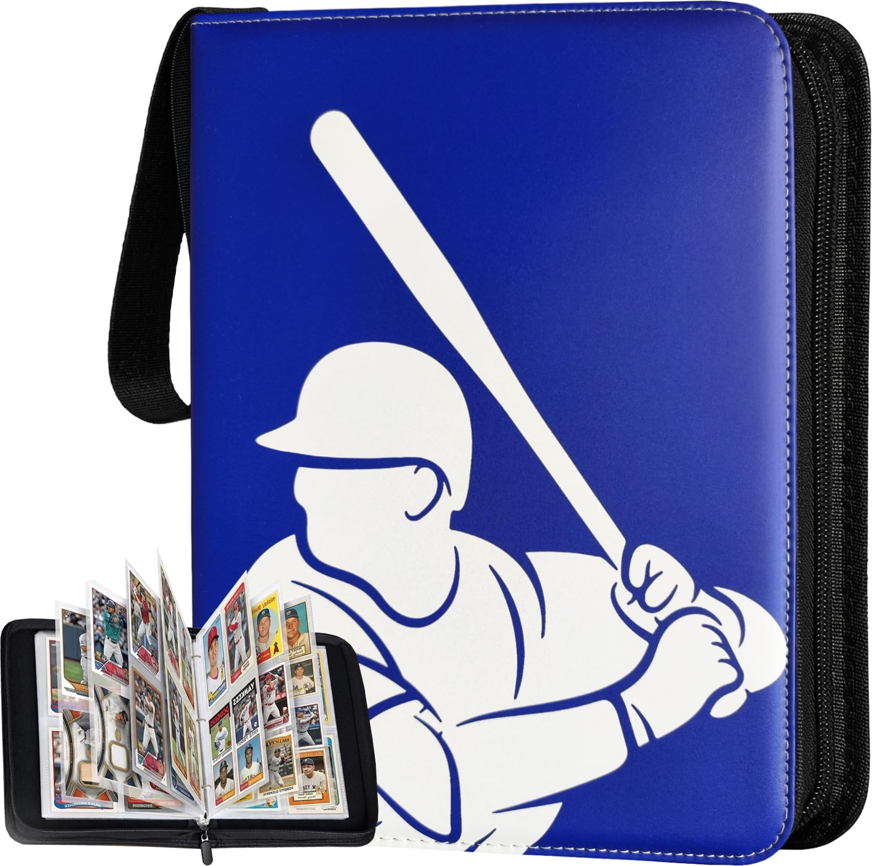 3 ring binder baseball card holders 440 Pockets, 55 Sleeves Large Baseball Binder Zipper Trading Cards Holder 4 Pocket, Sport Card Collection Folder Book Storage Organizer, Album Case Protector Collector Gift : Toys & Games size:A5 Kogan This version features metal YuGiOh 5D's Zombie World