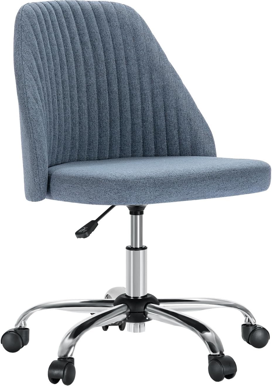 TURRIDU Armless Home Office Desk Chair, Modern Rolling