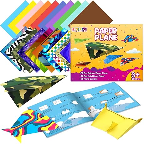 pigipigi Paper Airplane Kit for Kids Ages 4-8