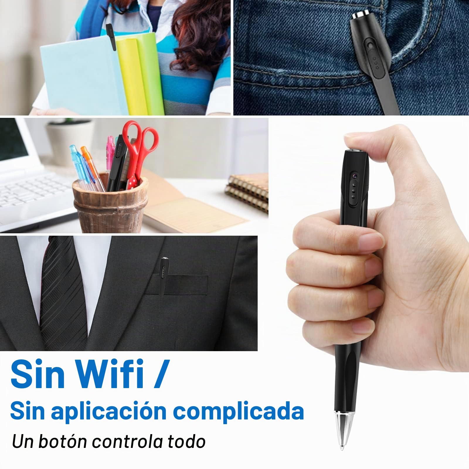 TANGMI Mini Camara Espia 1080P HD con SD 32GB