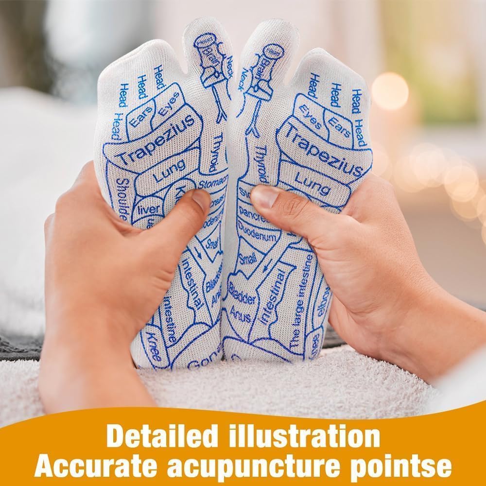 BHARAT EXPORTS Acupressure Socks Set, Reflexology Massage Socks with Tools, Foot Pain Relief Remedy 2