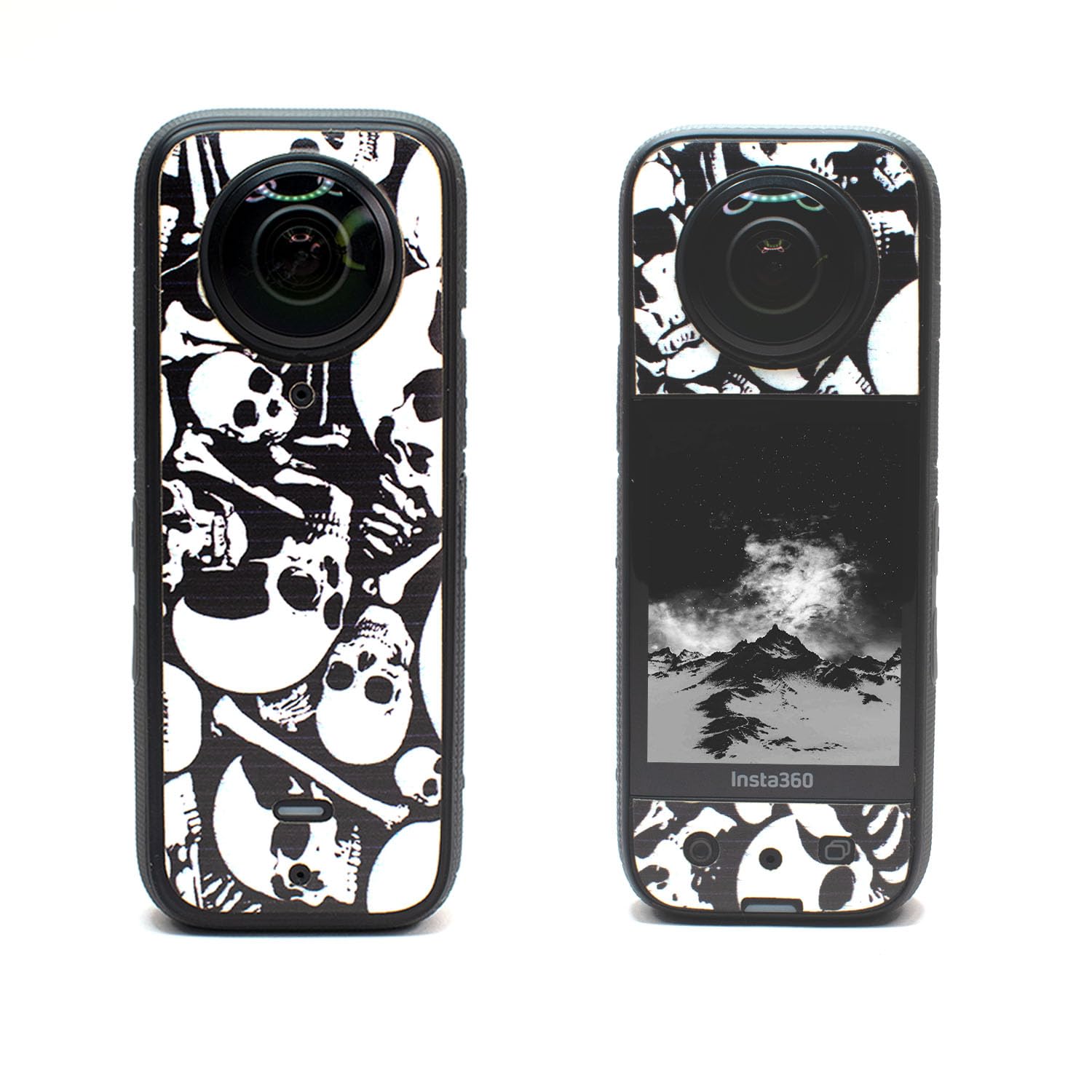 Action Pro Camera Waterproof Skin Compatible with Insta-360 x3 Action Camera (Black & White)-image-34