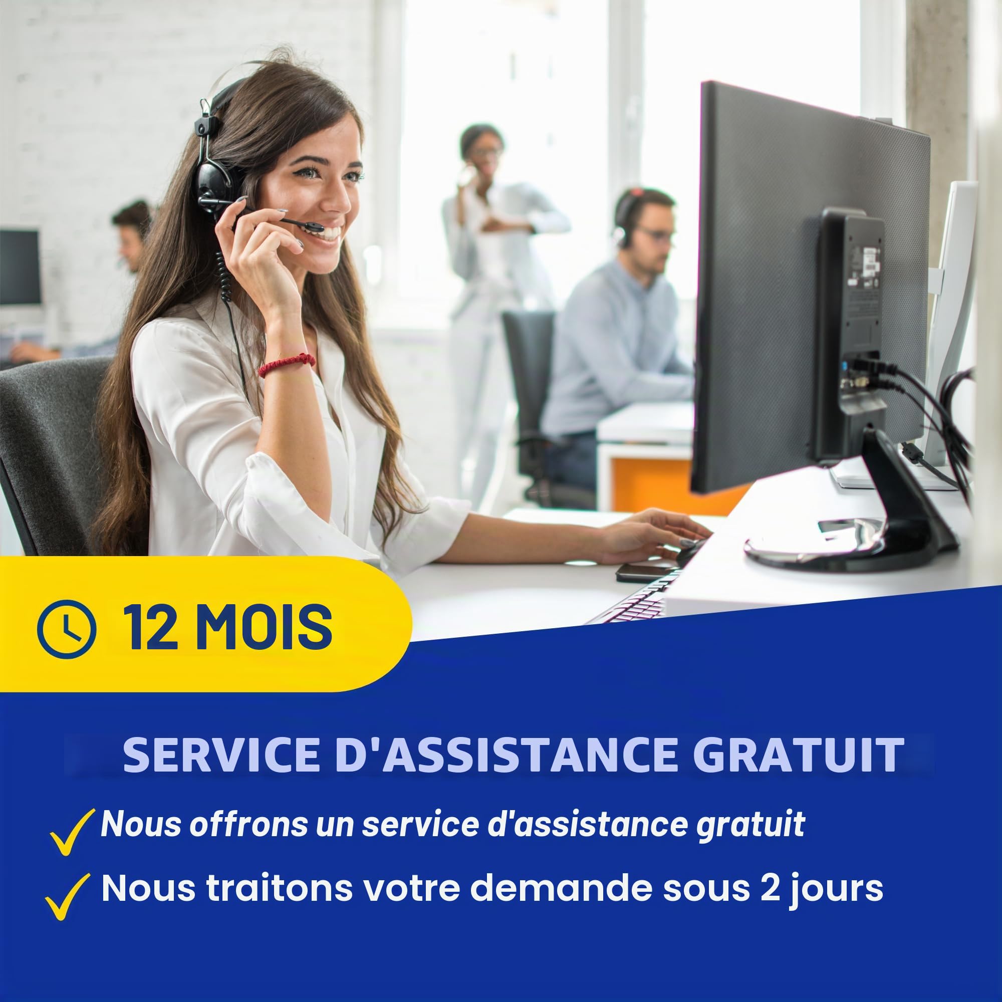 HP, PC de bureau i7 prêt à l'emploi,16 Go Ram, SSD 512 Go, Wi Fi, Libre Office, Windows 11 PRO, Ordinateur fixe PC i7 Pornto à l'utilisation (reconditionné)