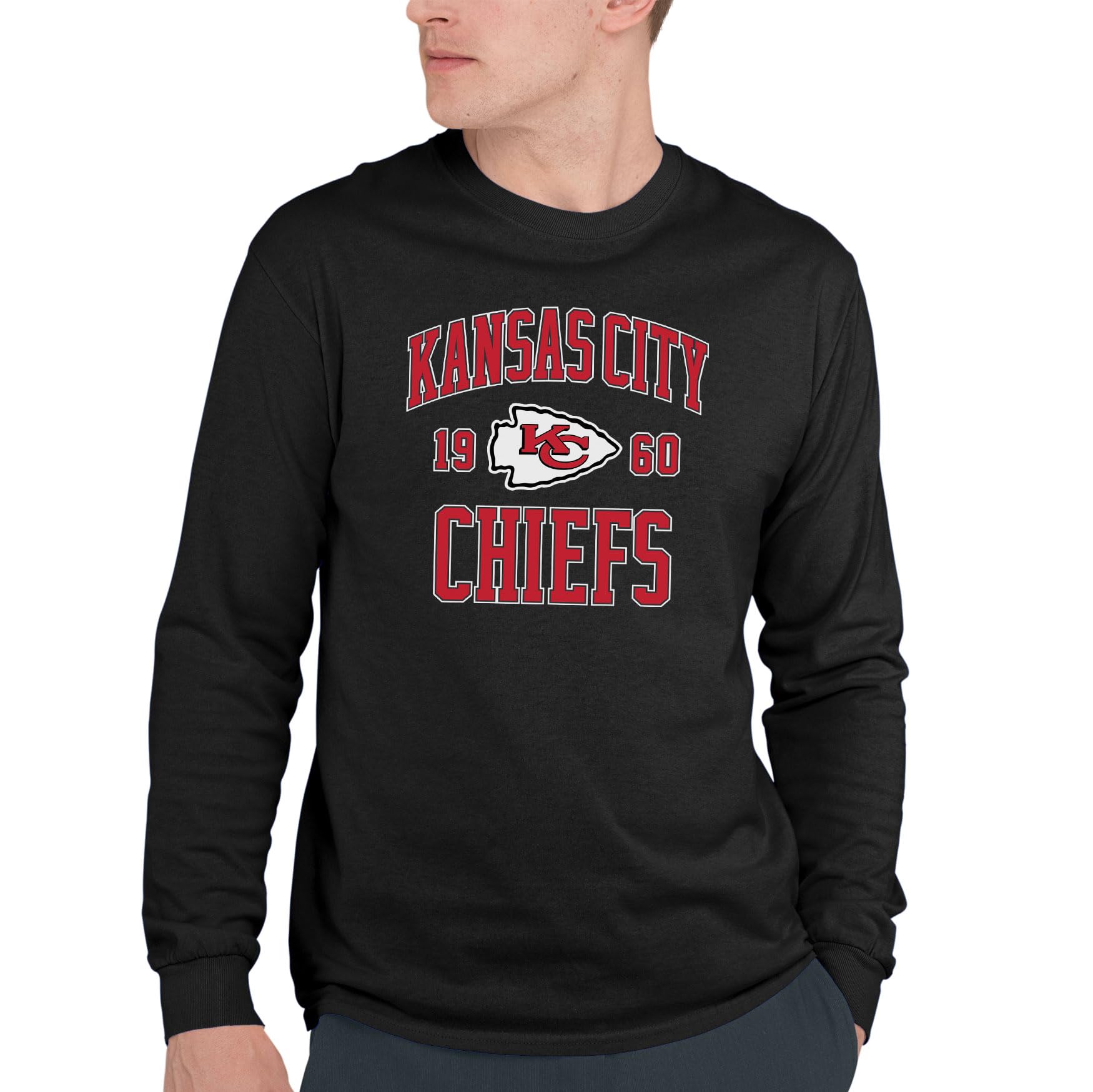 Hybrid SportsNFL - Established - Officially Licensed Adult Long Sleeve Fan Tee for Men & Women