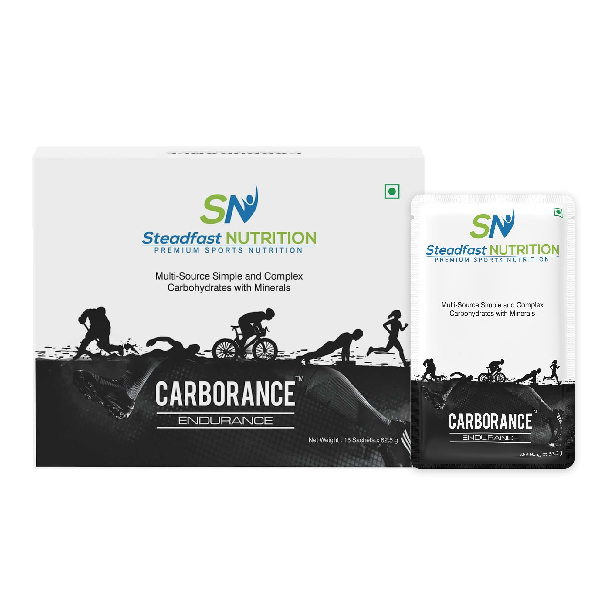 Steadfast Nutrition Carborance | Pure Carb Blend Carbs Supplement | Multisource Simple & Complex Carbohydrates with Minerals | Steroid Free |Heavy Metals free I Box of 15 Sachets | 62.5g/ Sachet (B08R1SSQKT) Amazon Price History, Amazon Price Tracker