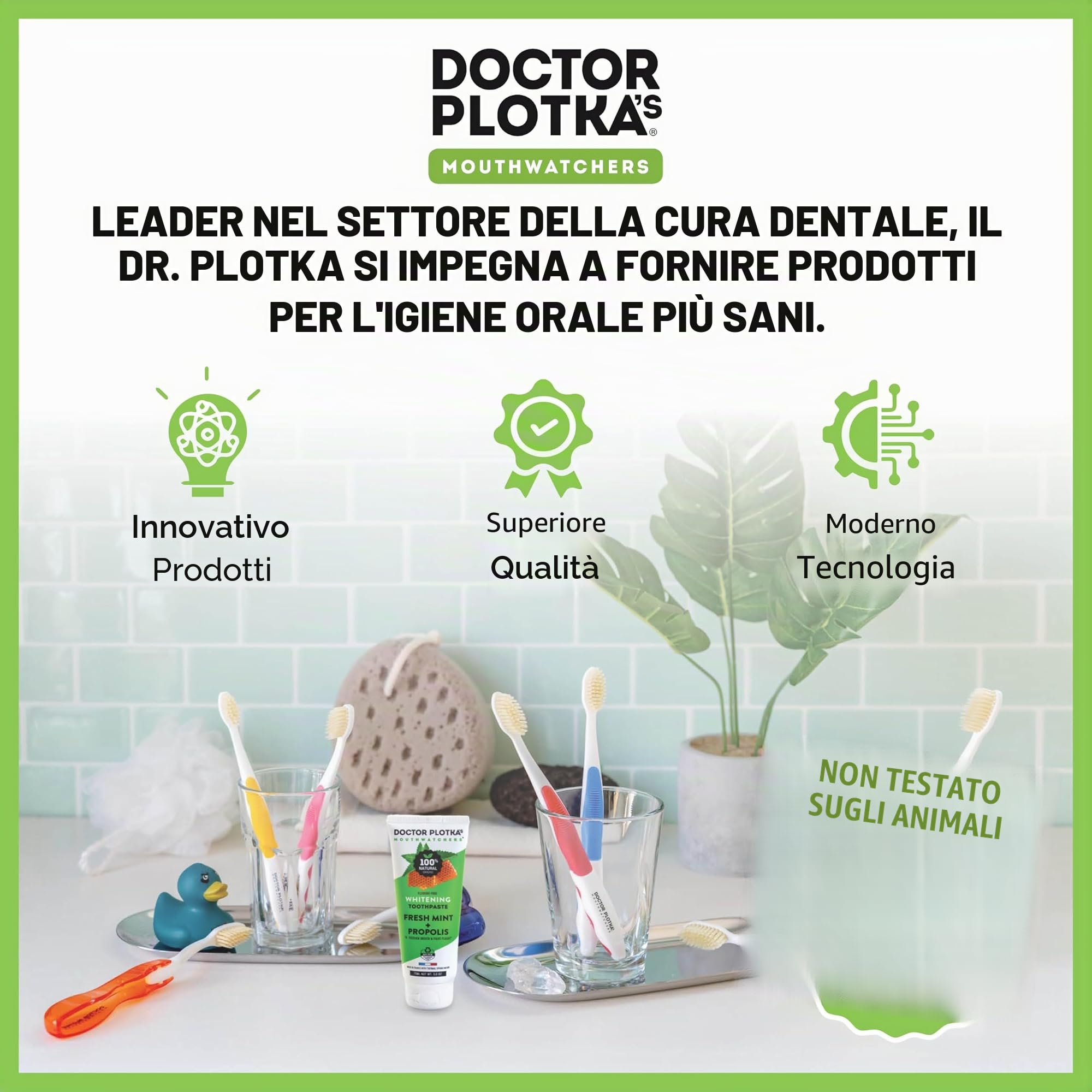 Mouthwatchers da dottore Plotka antimicrobica Floss setola argento adulti 6 pezzi